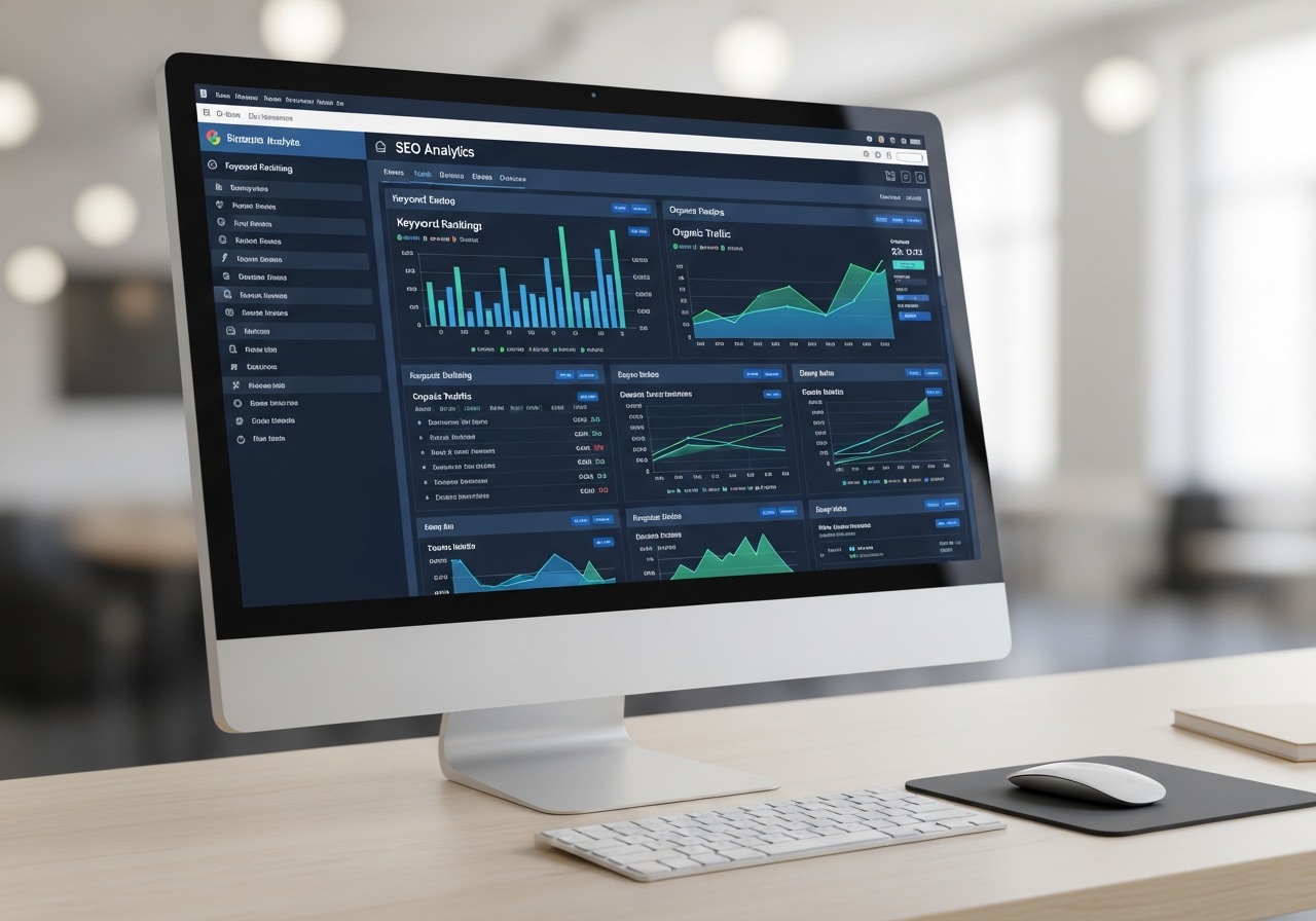 SEO performance dashboard and search strategy planning